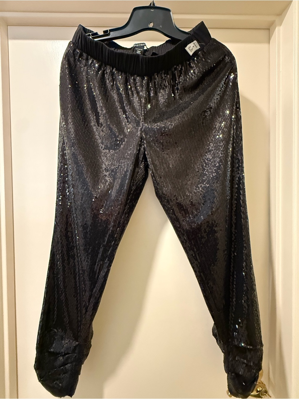 White House Black Market Kids Black Sequin Joggers